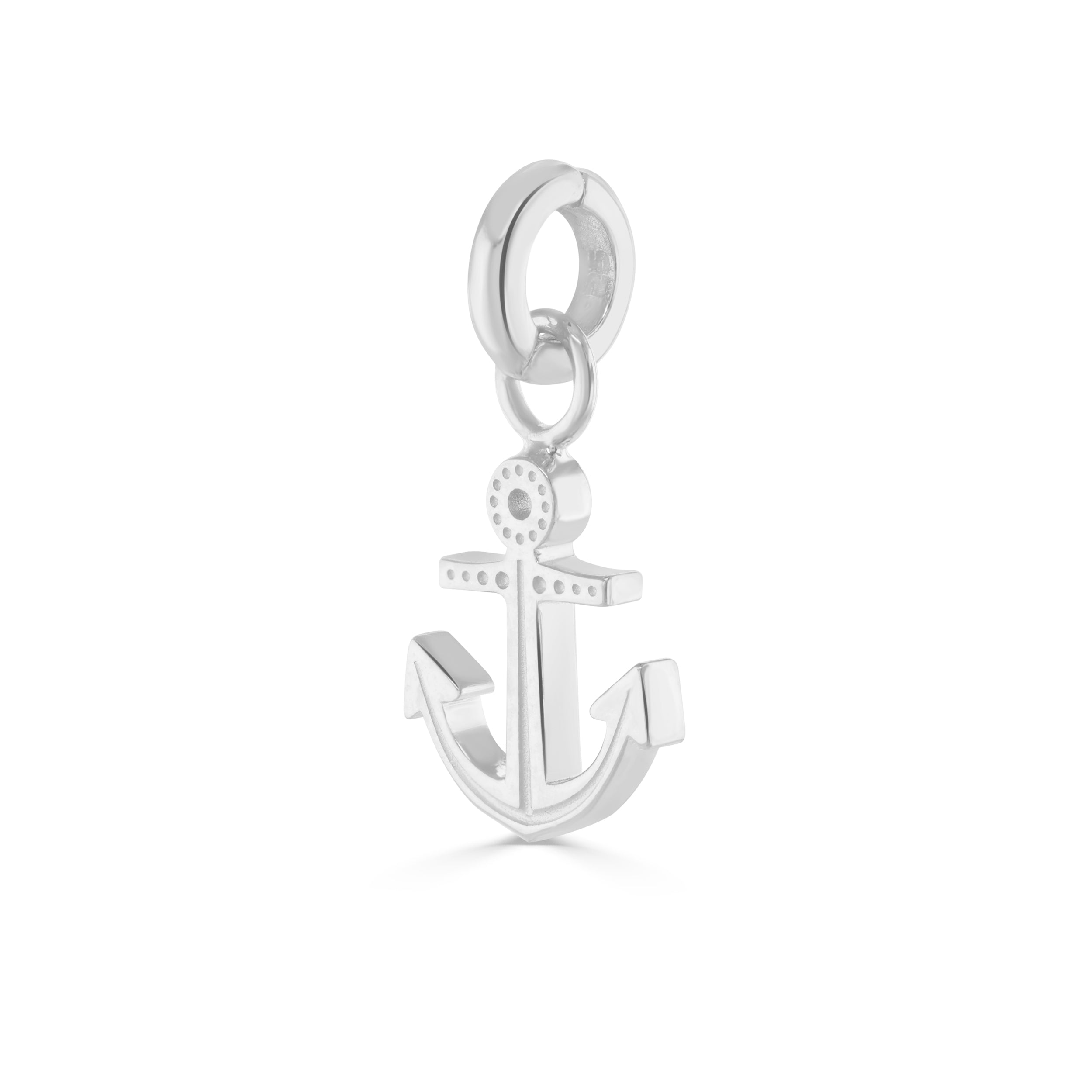 Silver Ocean Anchor Charm