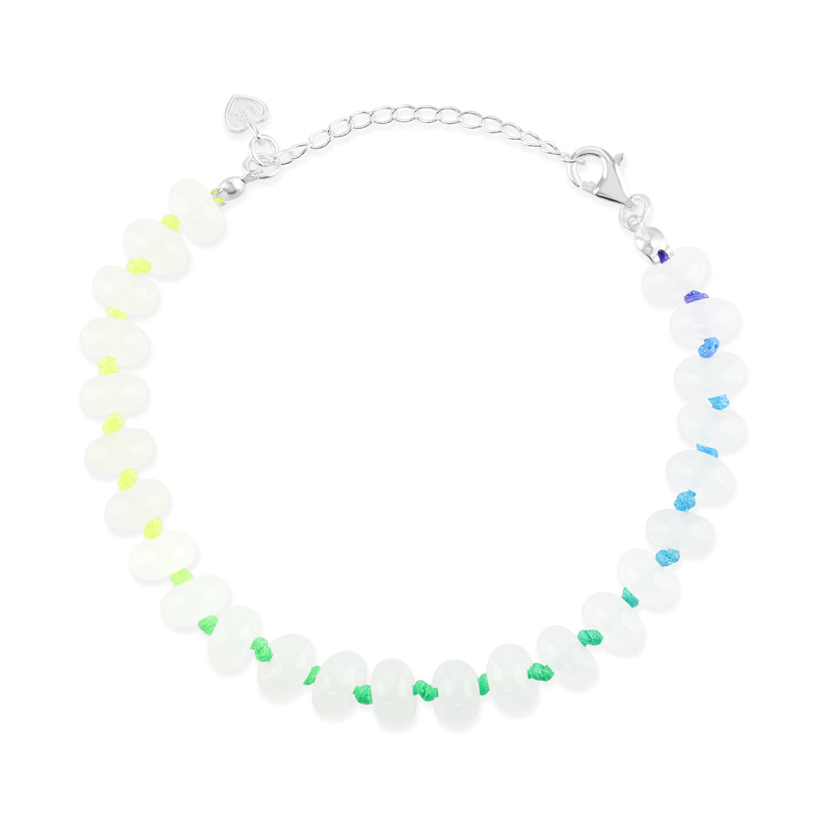 Silver Colour Pop Aurora Beaded Bracelet