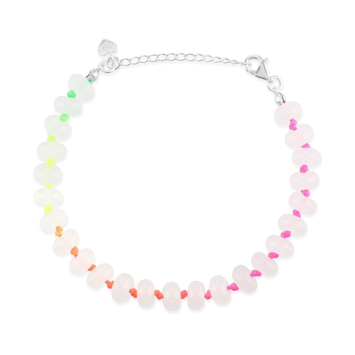 Silver Colour Pop Aurora Beaded Bracelet