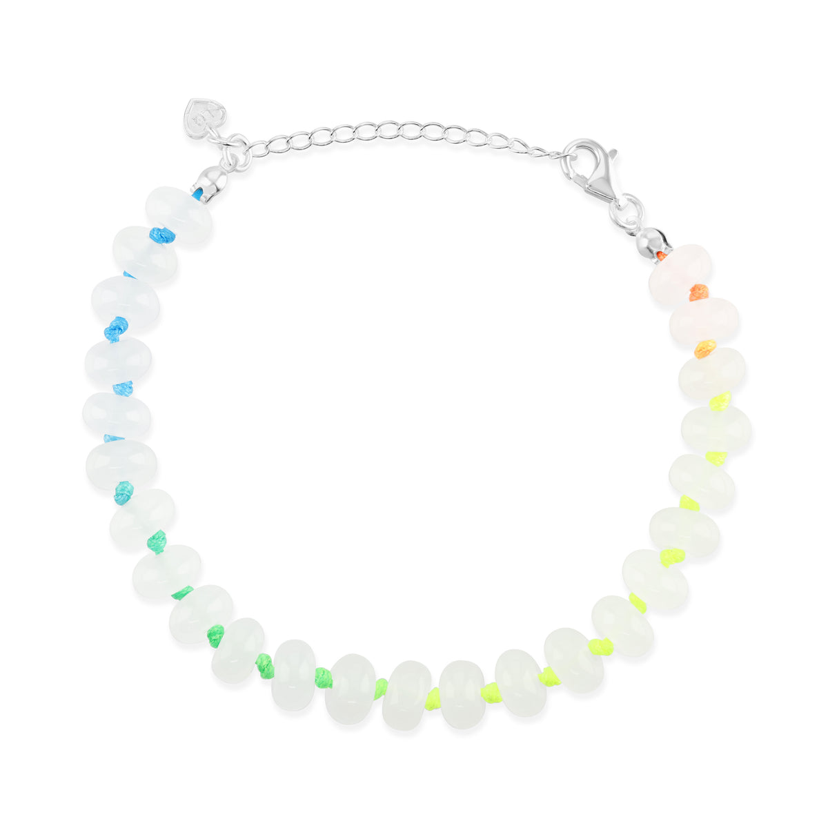 Silver Colour Pop Aurora Beaded Bracelet