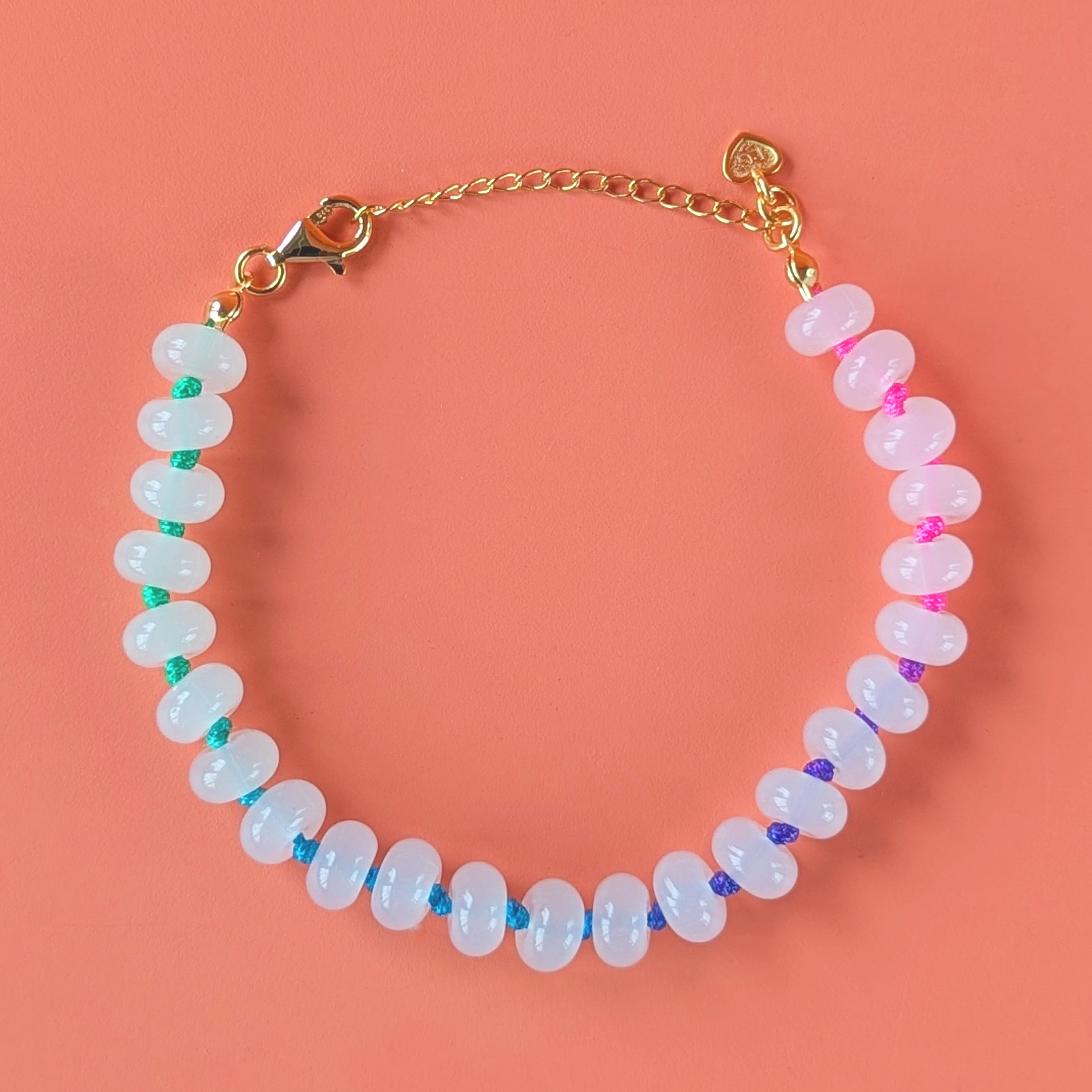 Gold Colour Pop Aurora Beaded Bracelet
