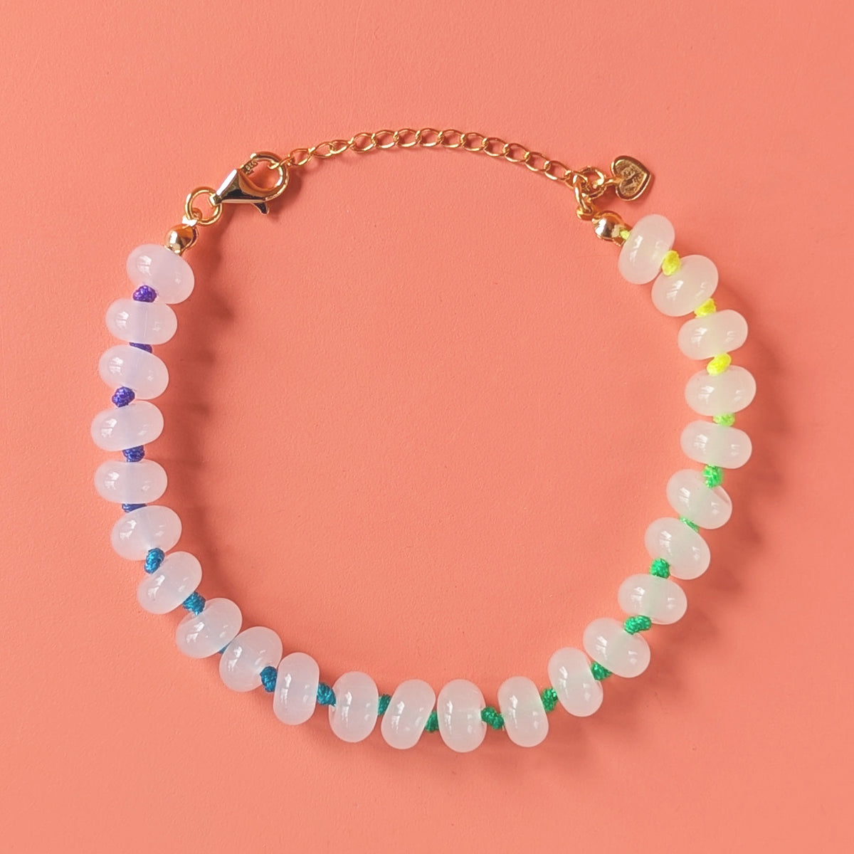 Gold Colour Pop Aurora Beaded Bracelet