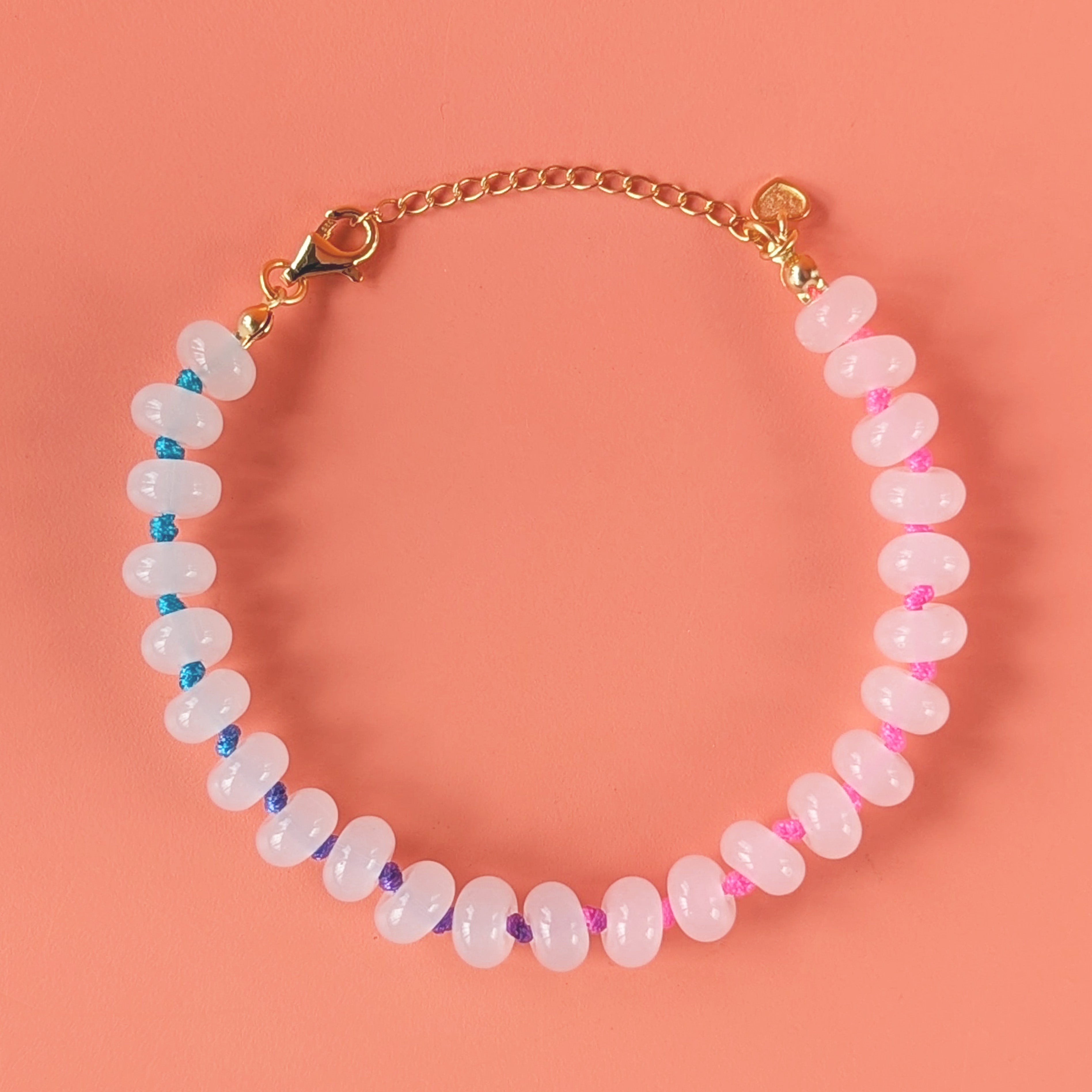 Gold Colour Pop Aurora Beaded Bracelet