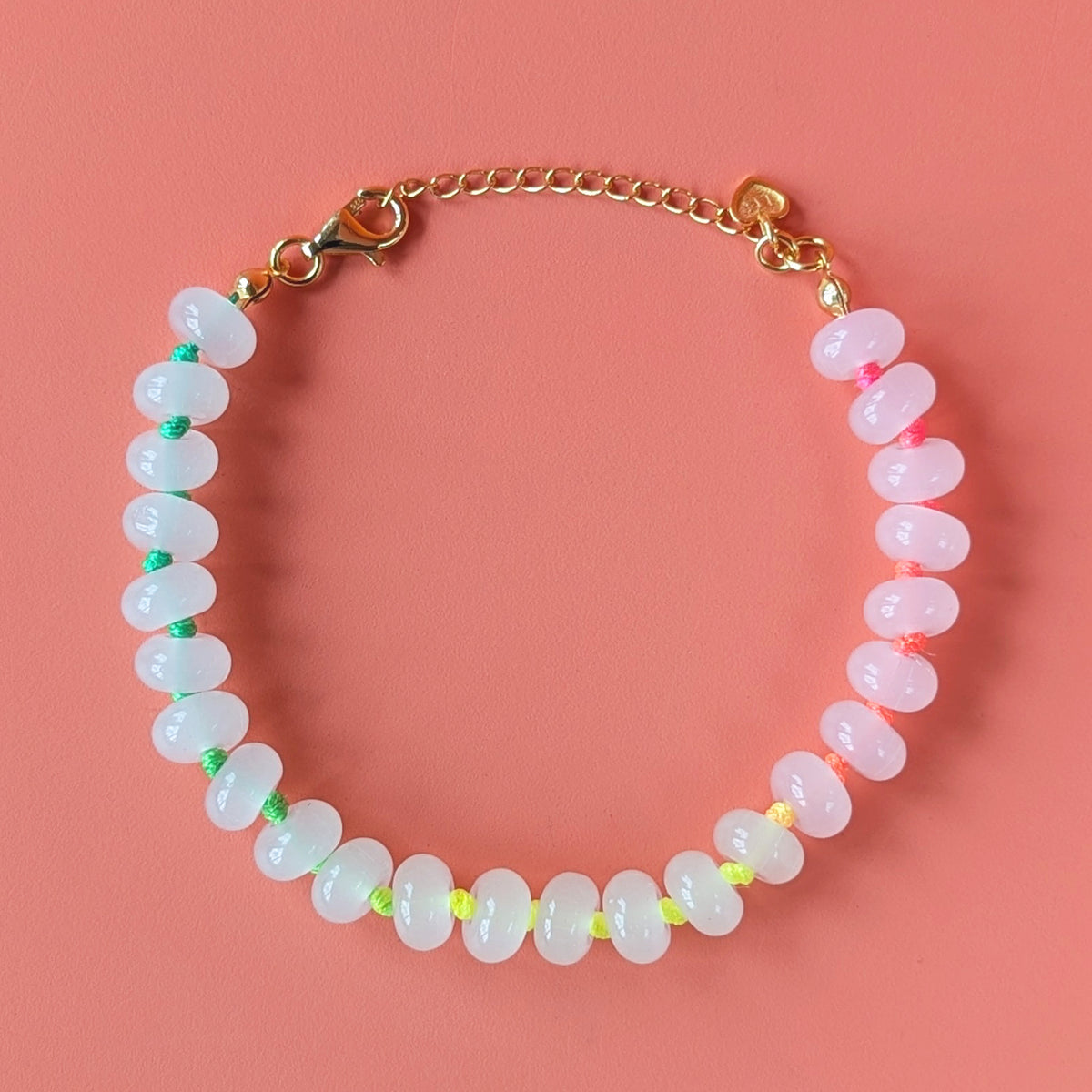 Gold Colour Pop Aurora Beaded Bracelet