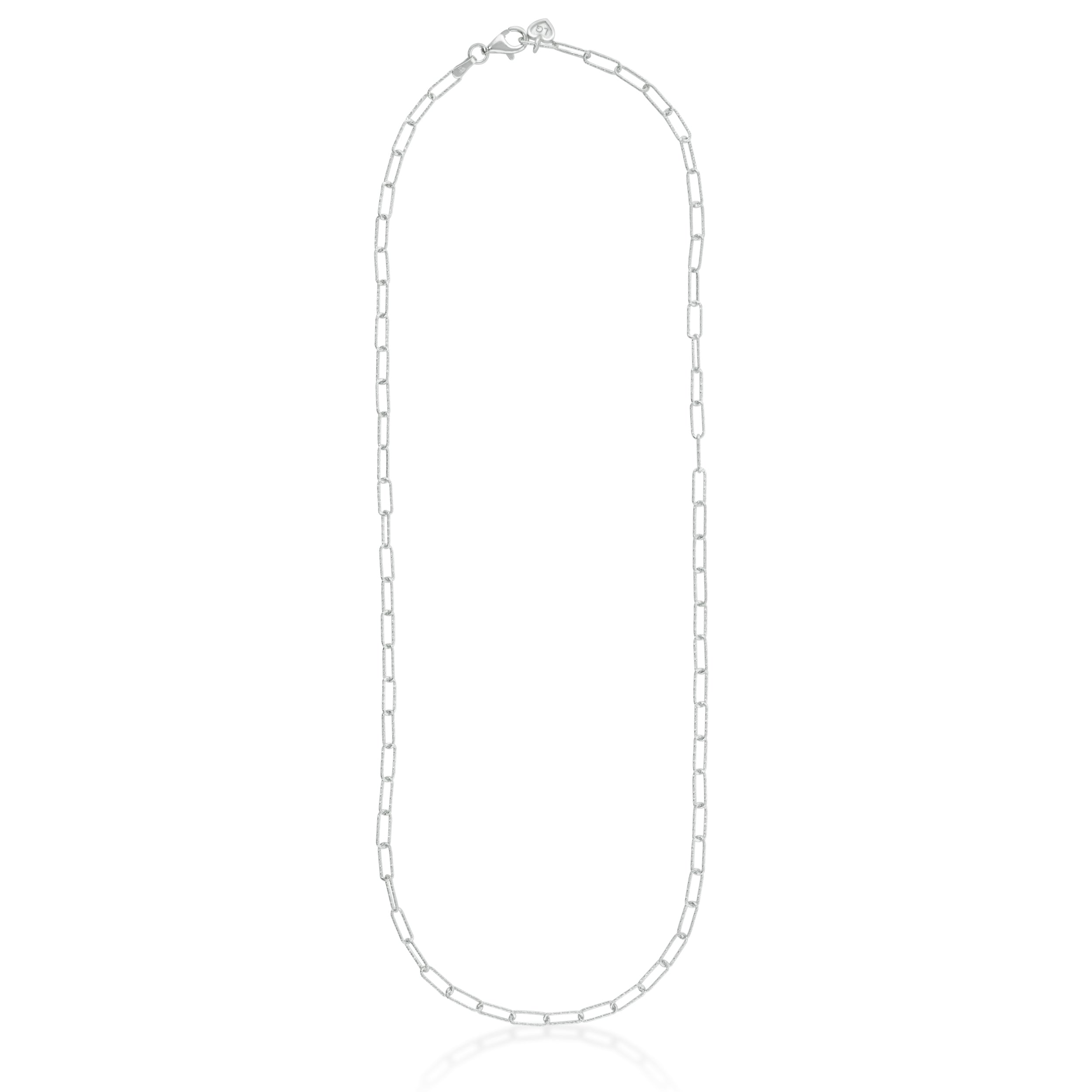 Silver Ocean Siren Link Chain Necklace