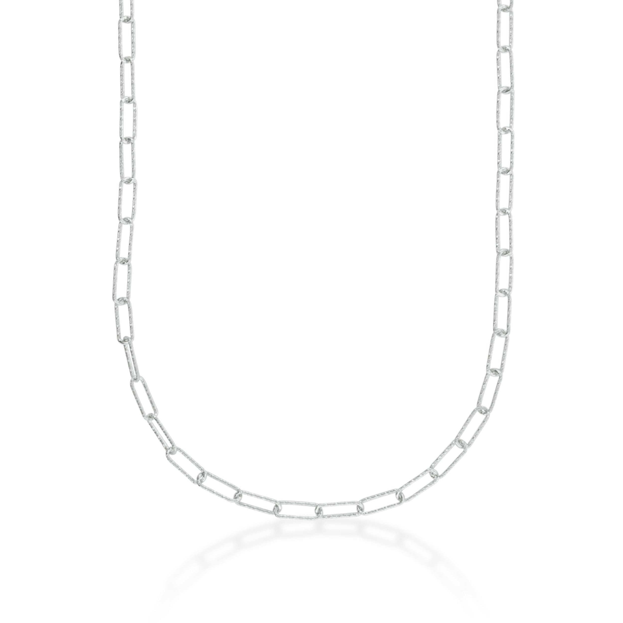 Silver Ocean Siren Link Chain Necklace