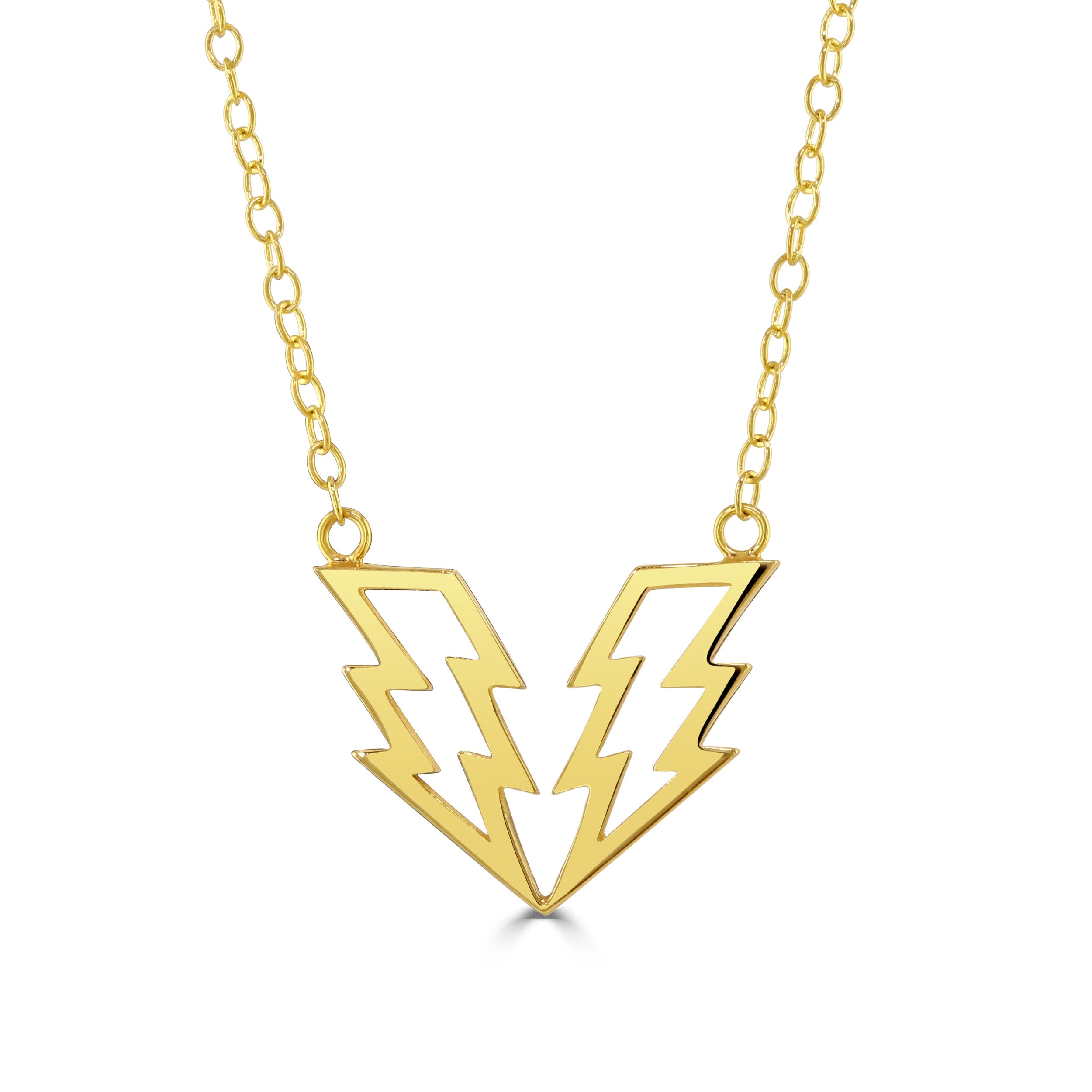 Gold Lightning Necklace