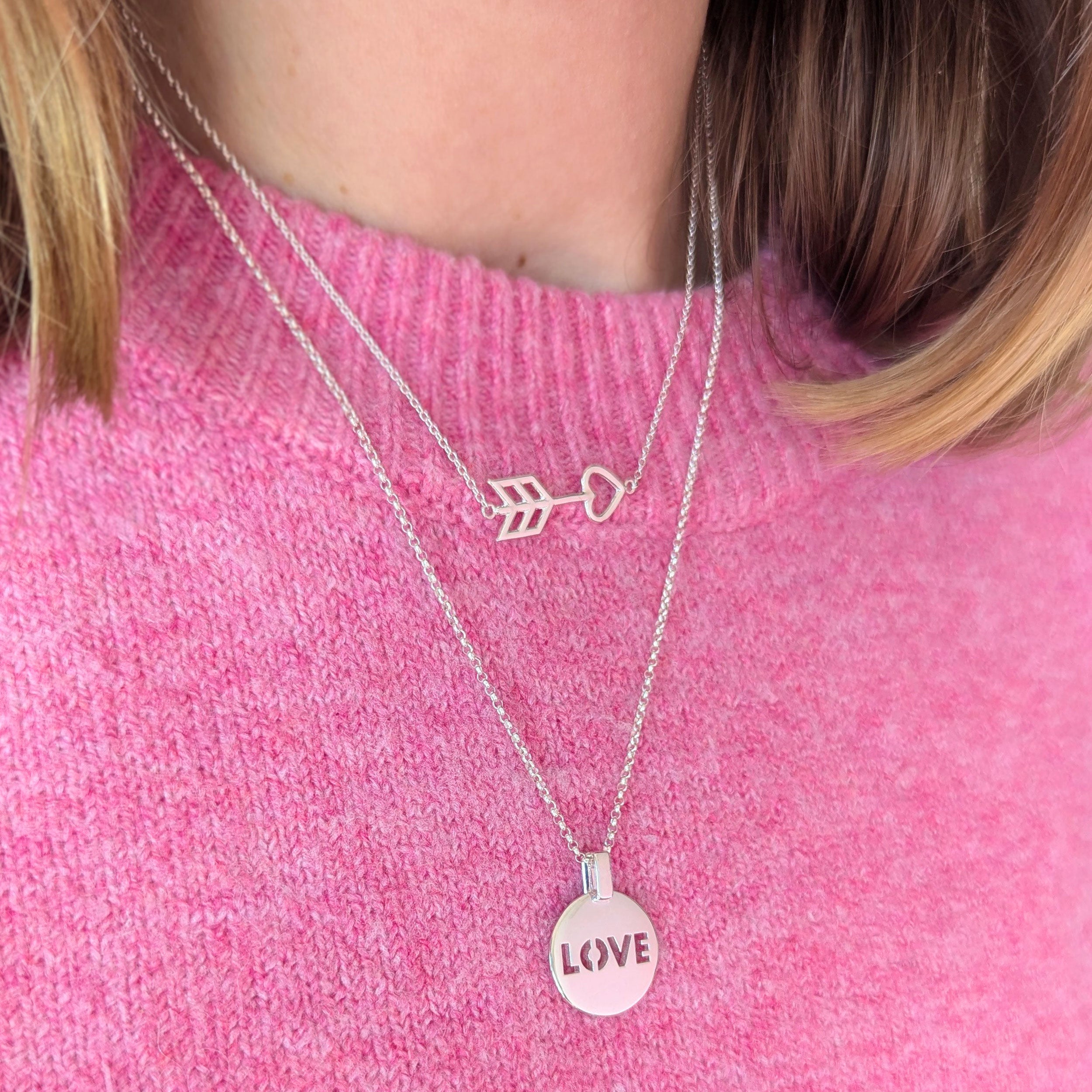 Silver Femme Amour Necklace