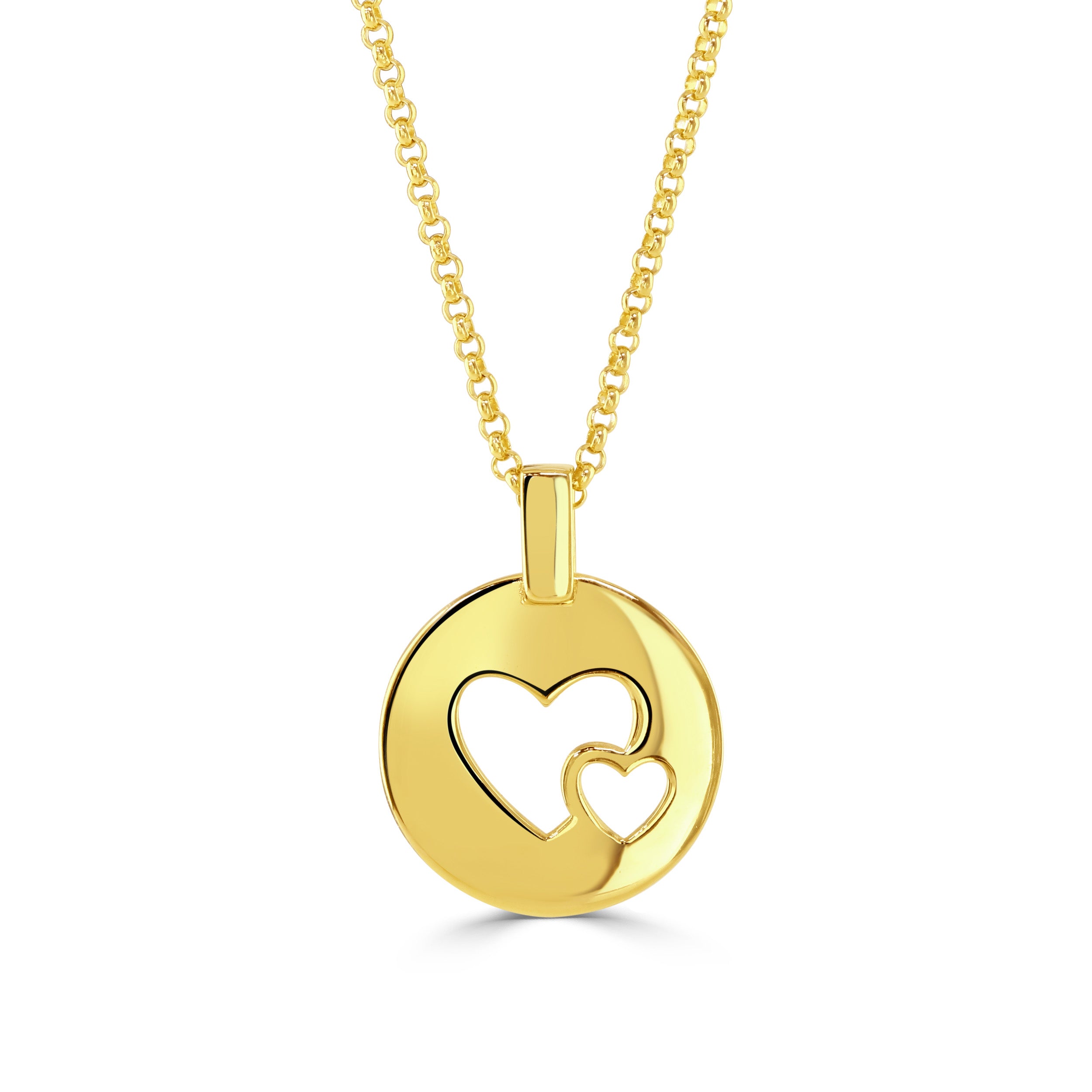 Gold Rachel Stevens Heart Necklace