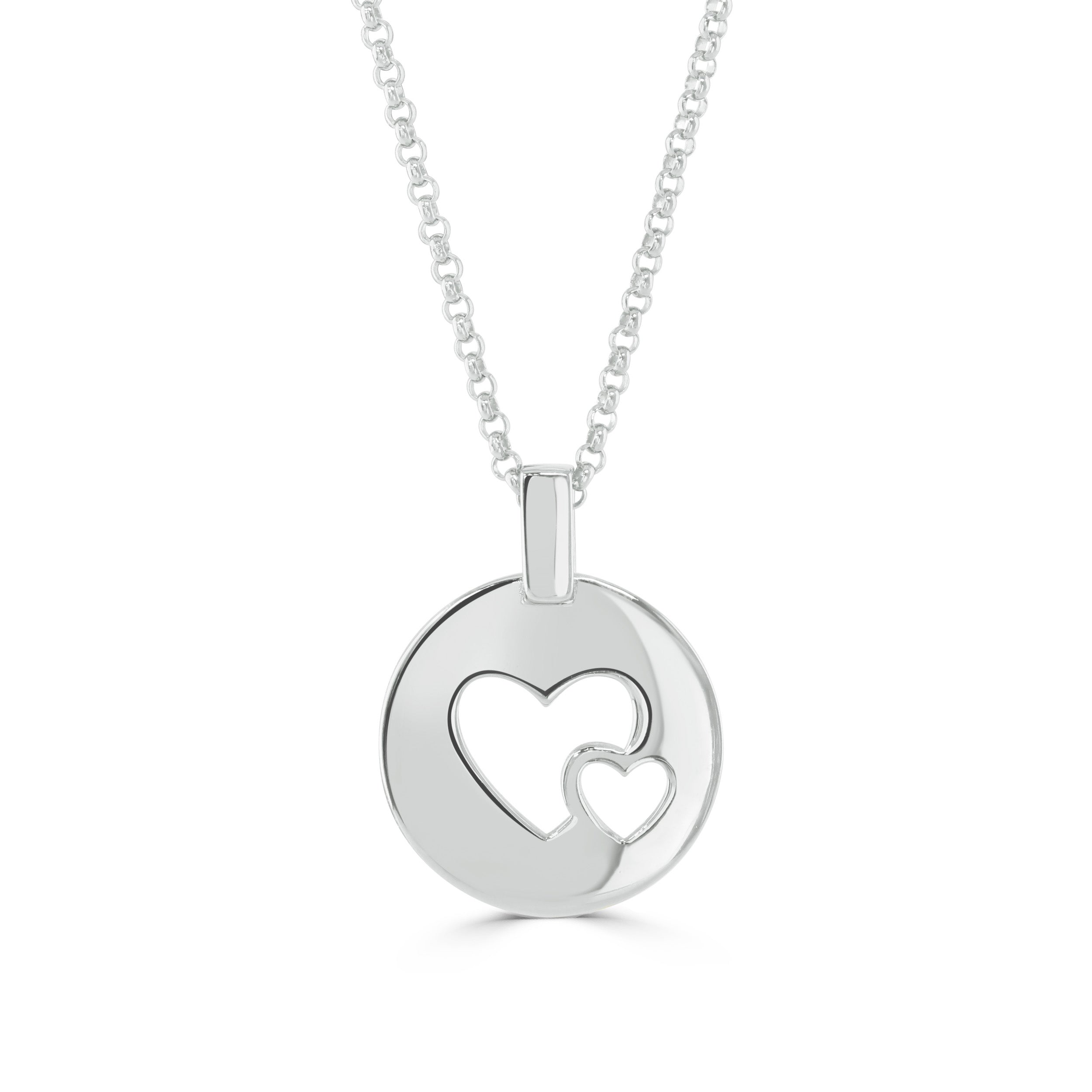 Silver Rachel Stevens Heart Necklace