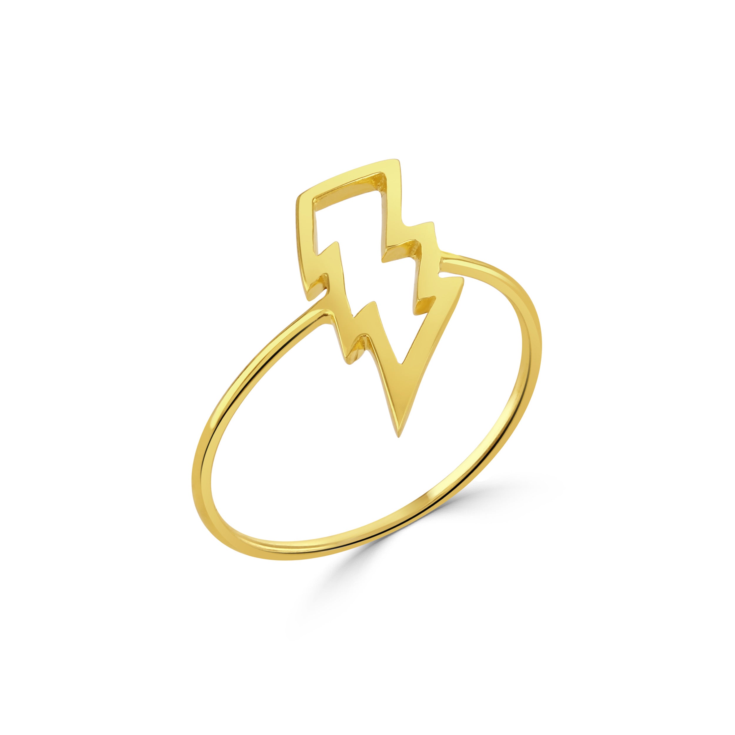 Gold Lightning Ring