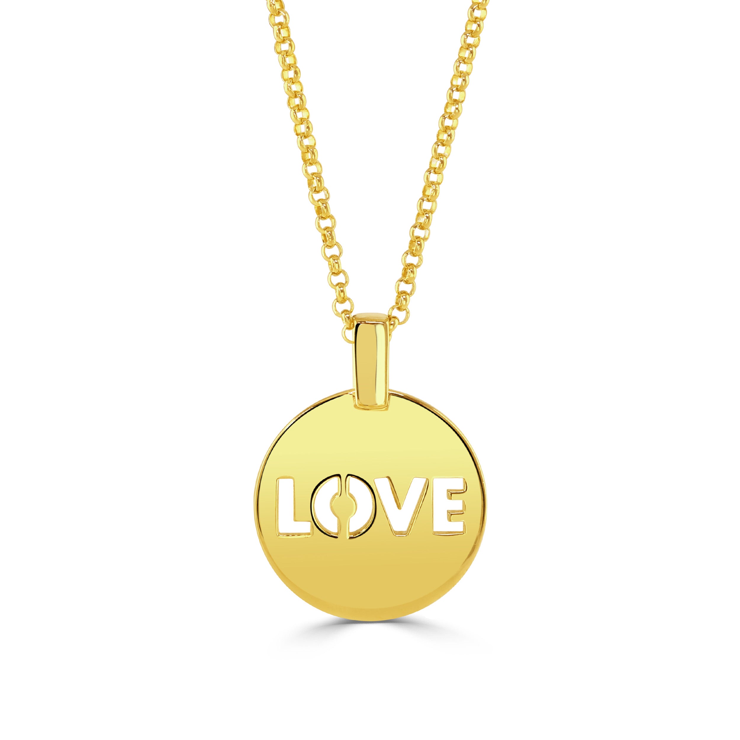 Gold Rachel Stevens Love Necklace