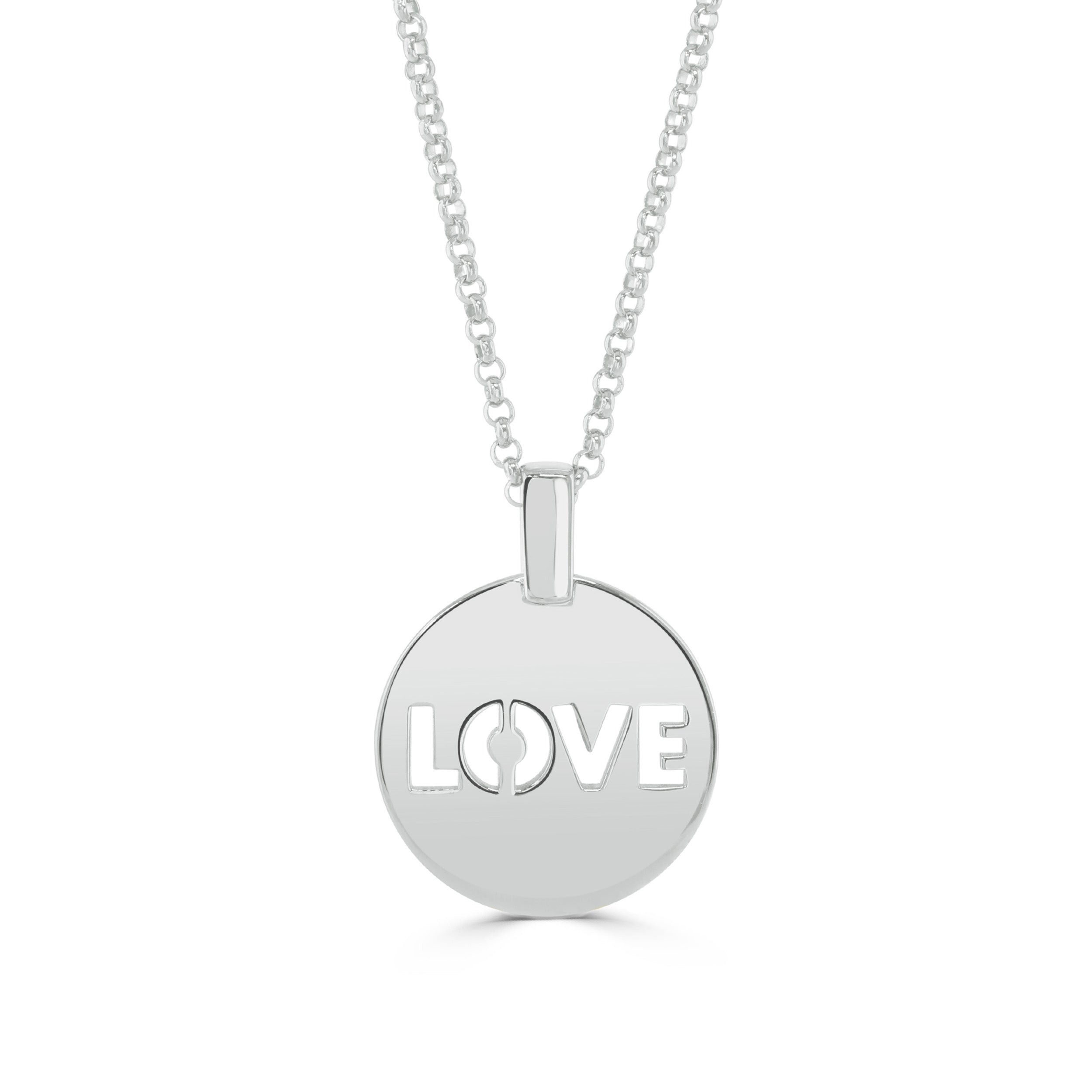 Silver Rachel Stevens Love Necklace