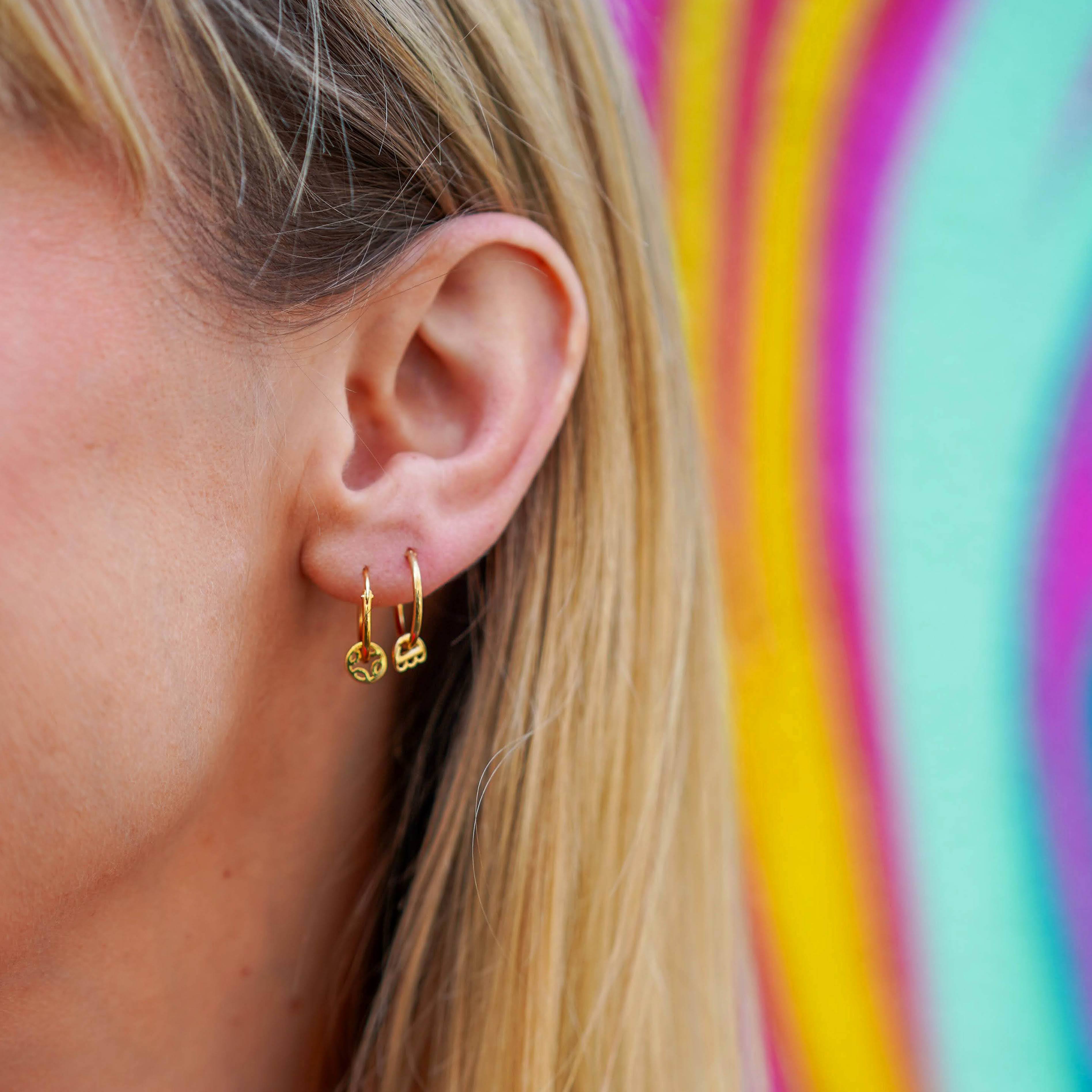 Silver Femme Noon Hoop Earrings