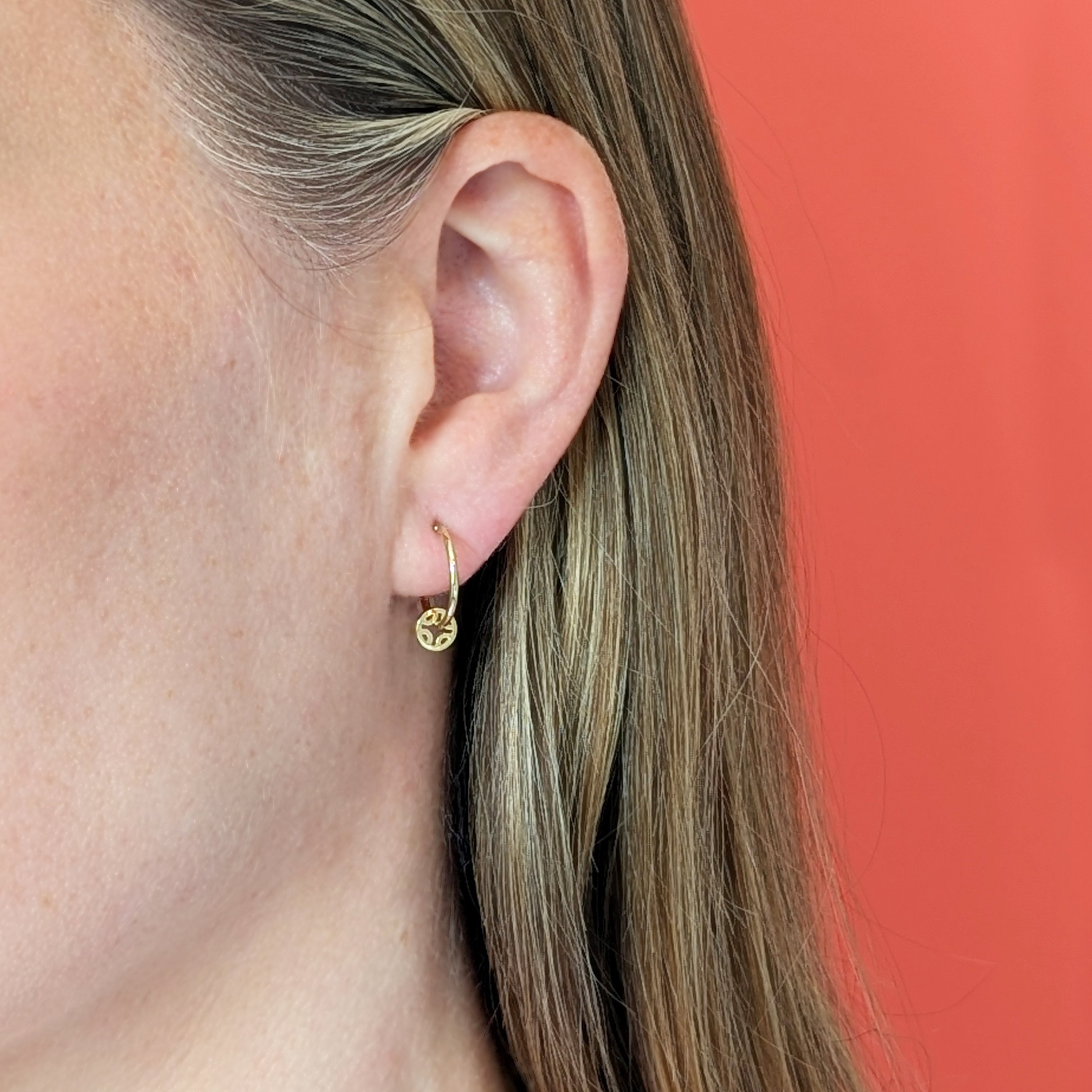 Gold Femme Noon Hoop Earrings