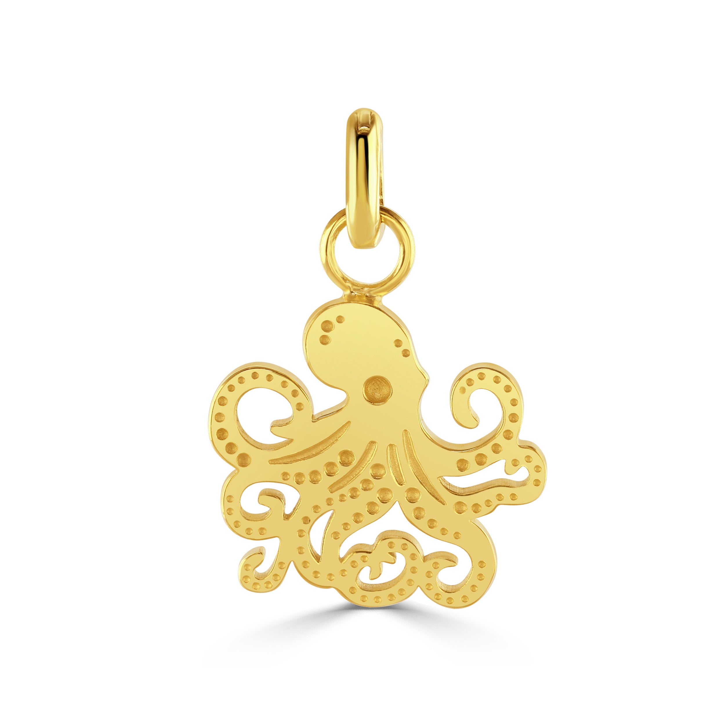 Gold Ocean Octopus Charm