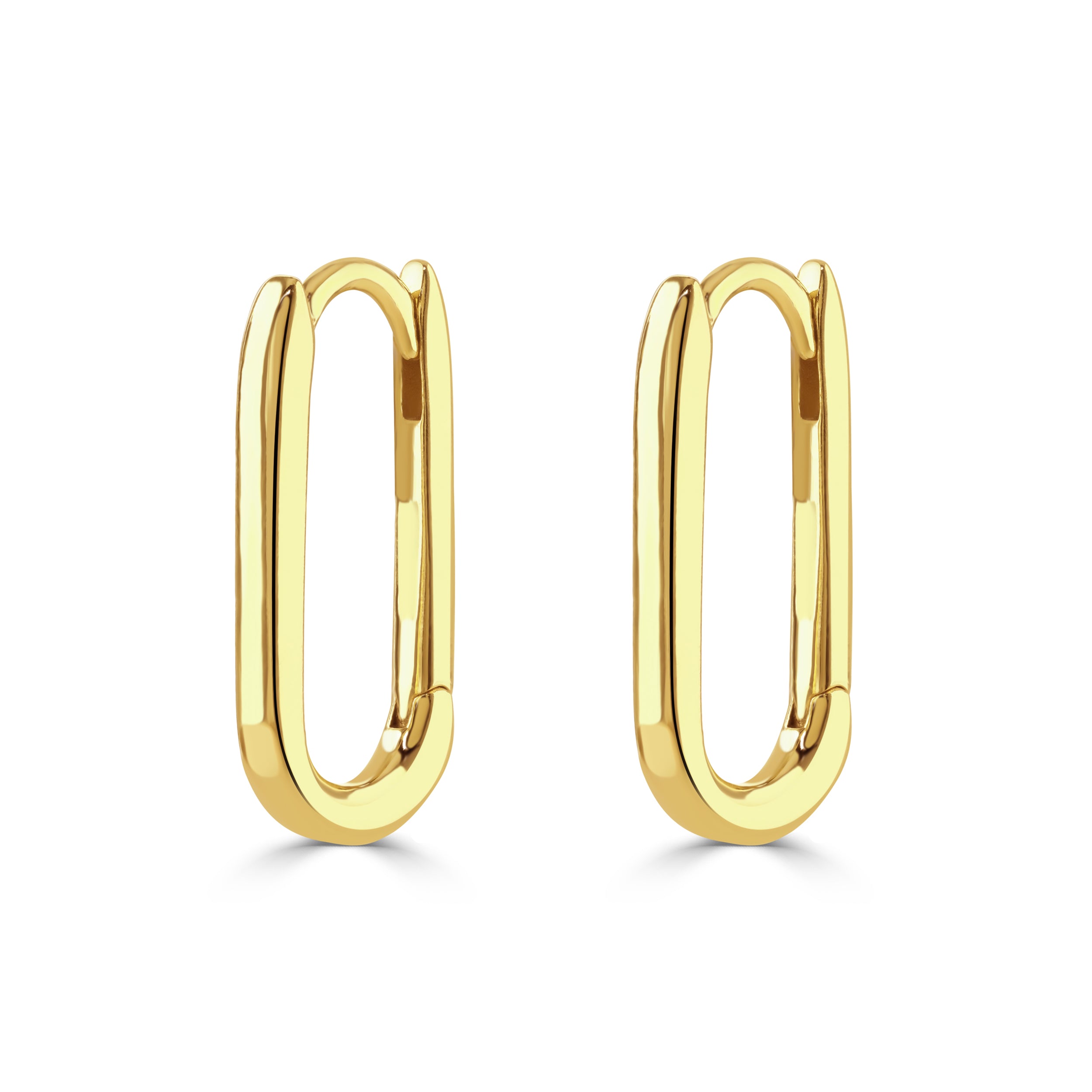 Gold LG Essentials Oval Huggie Hoops