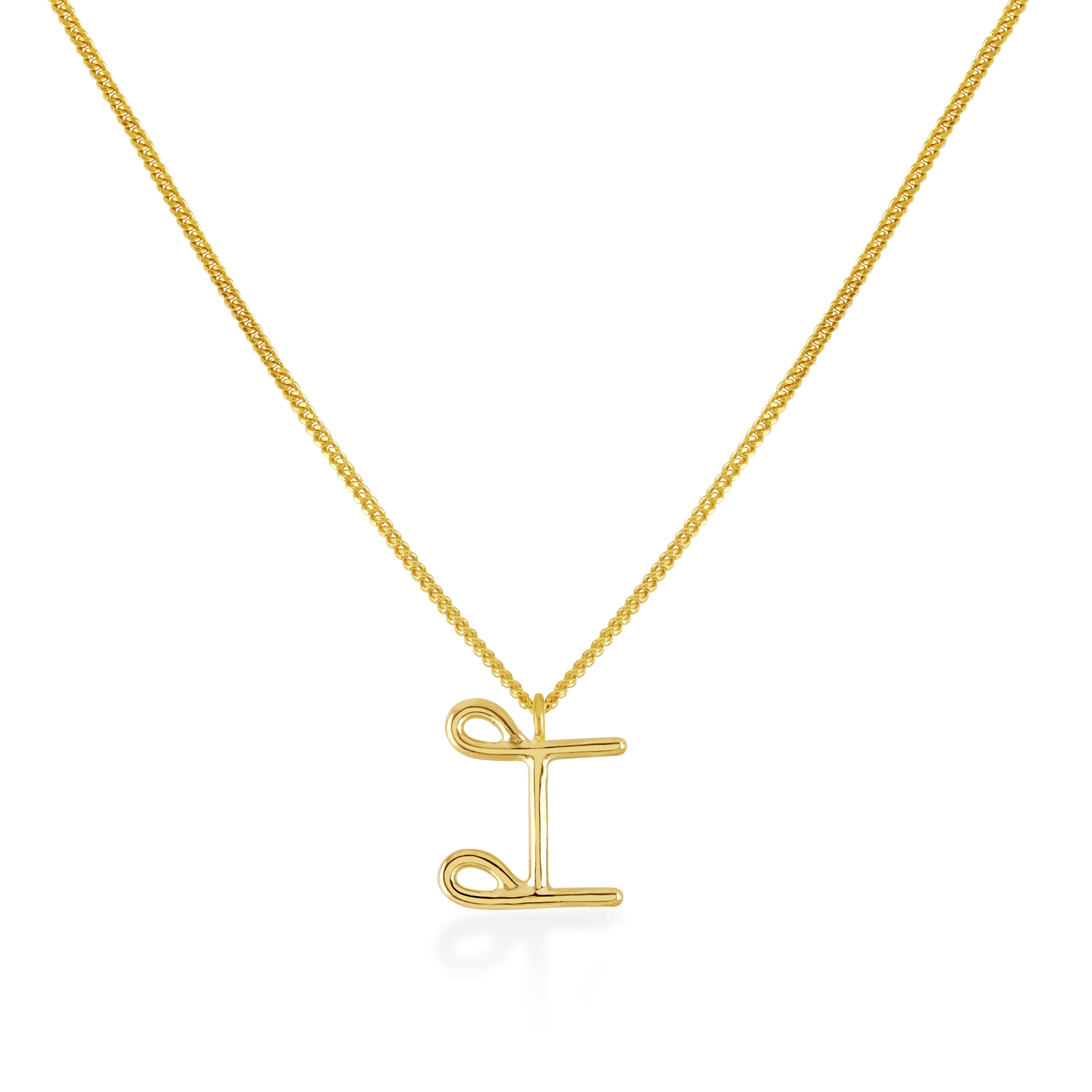 Gold Personalised Initial Necklace