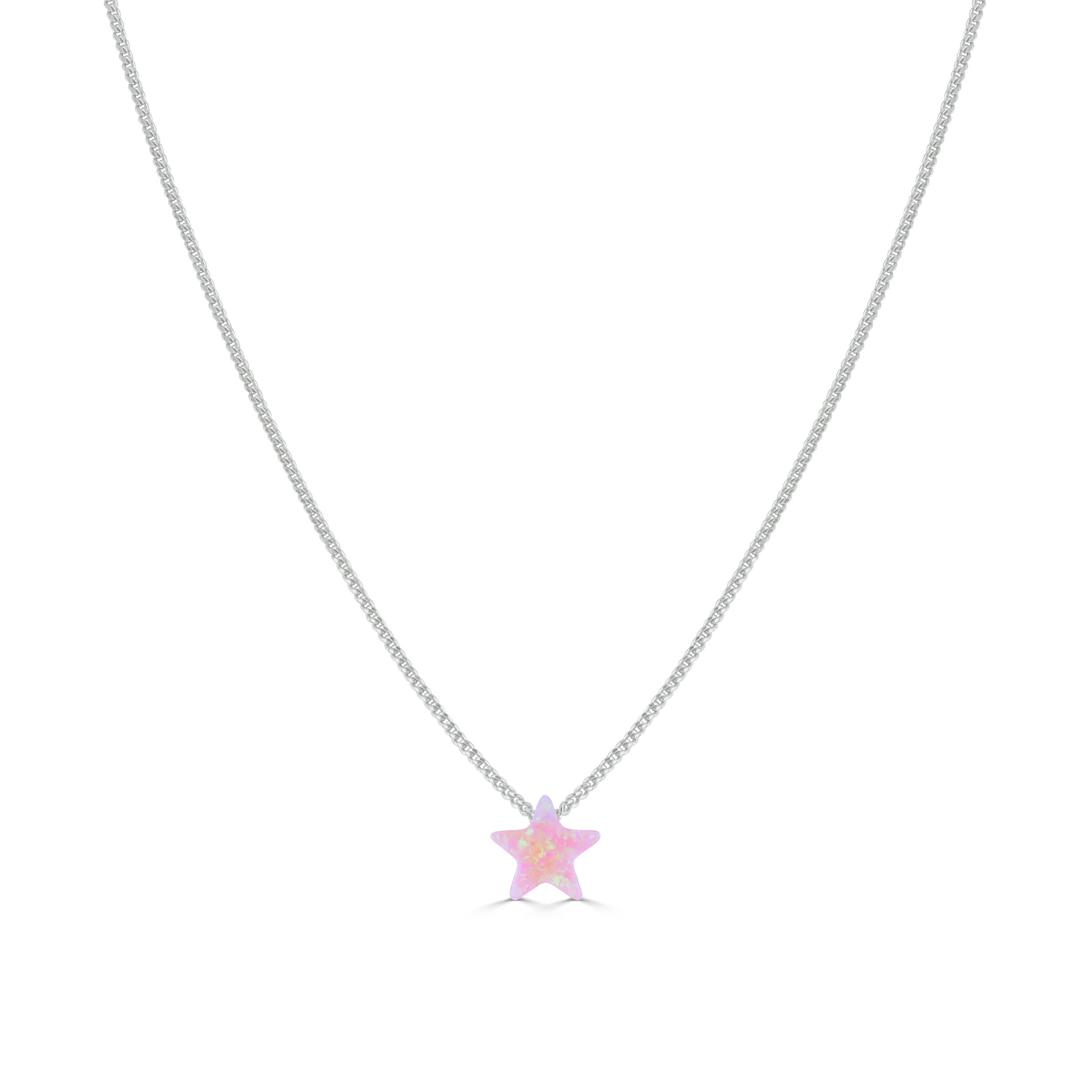 Pink hot sale star necklace