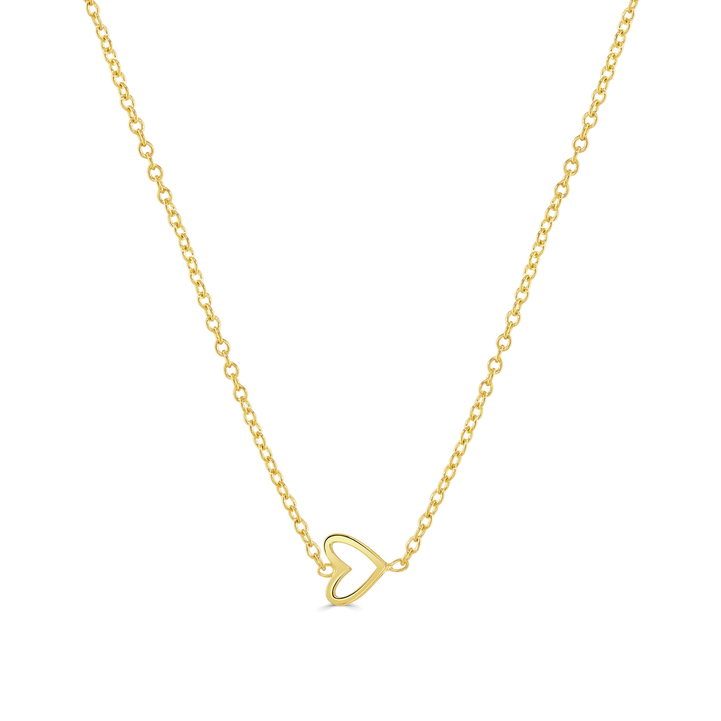 Gold Rachel Stevens Heart Necklace