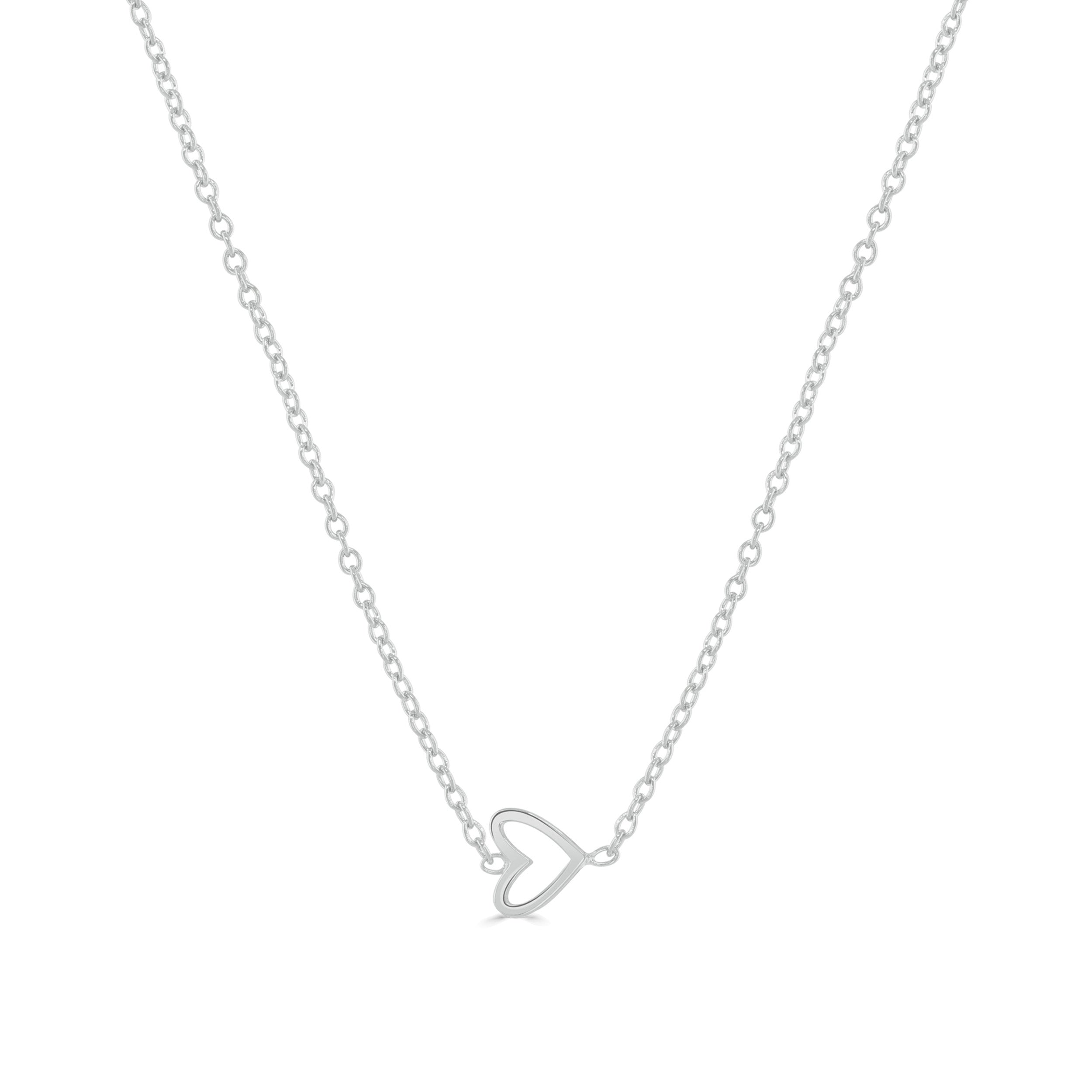 Small open 2025 heart necklace