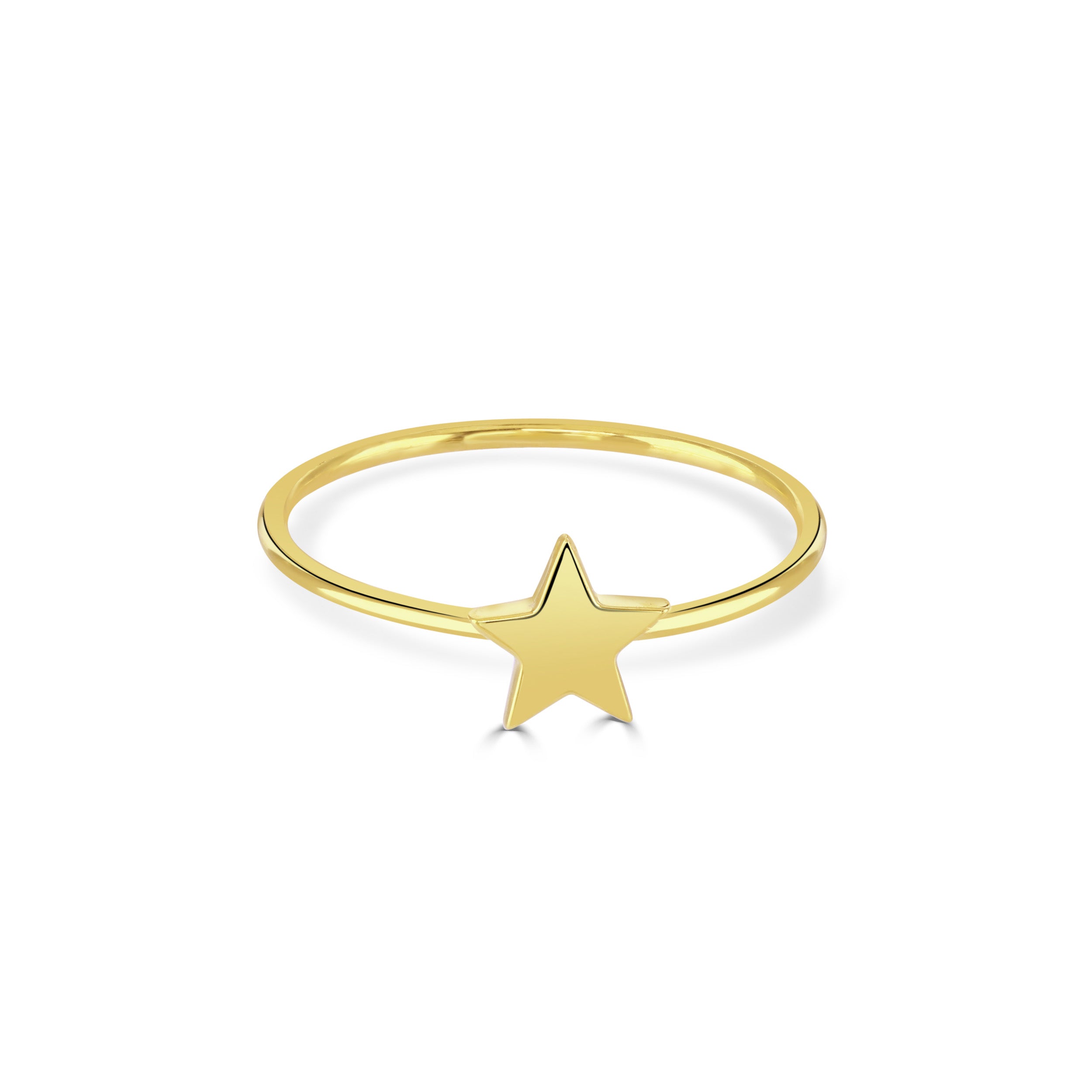 Gold Star Stacking Ring