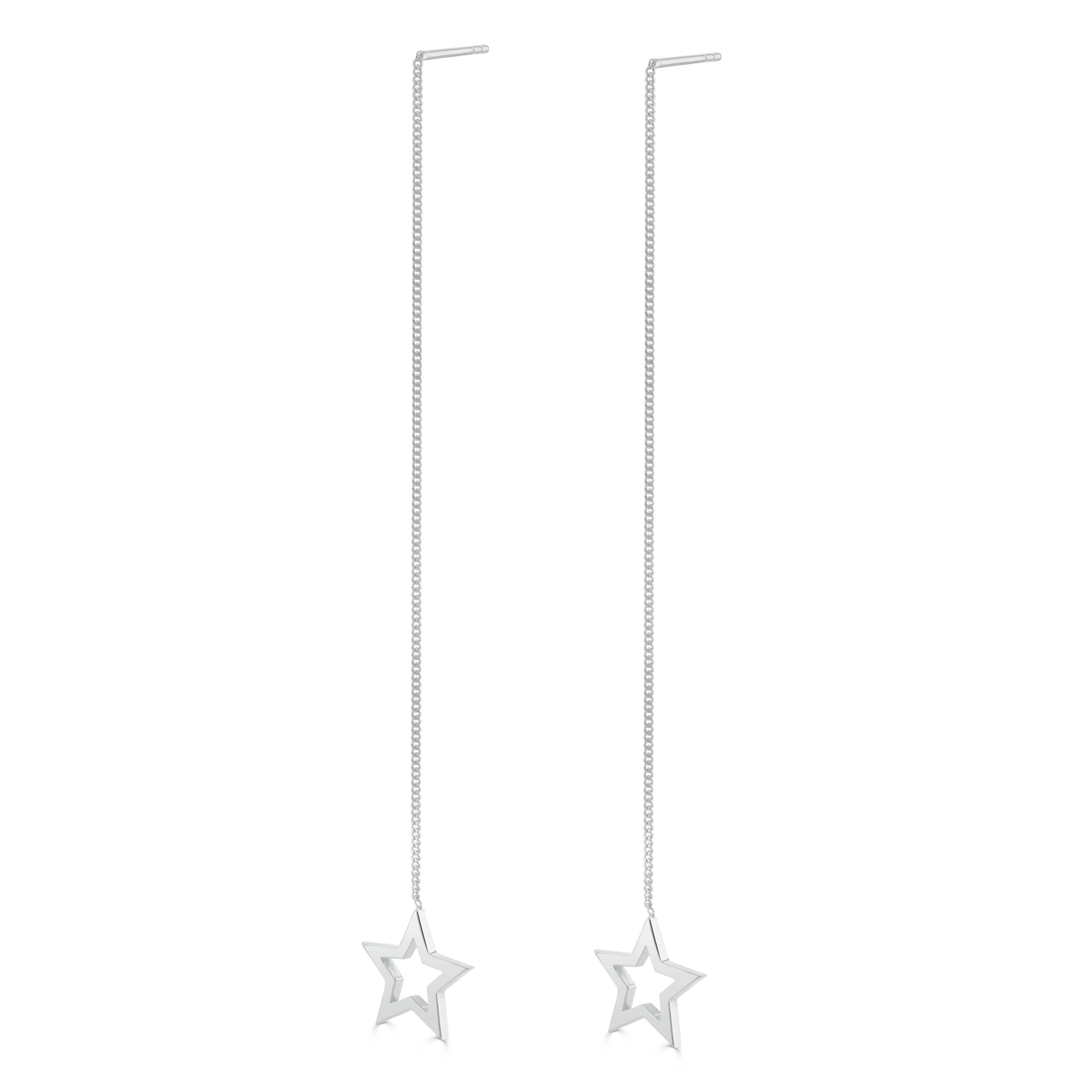 Star pull through on sale earrings