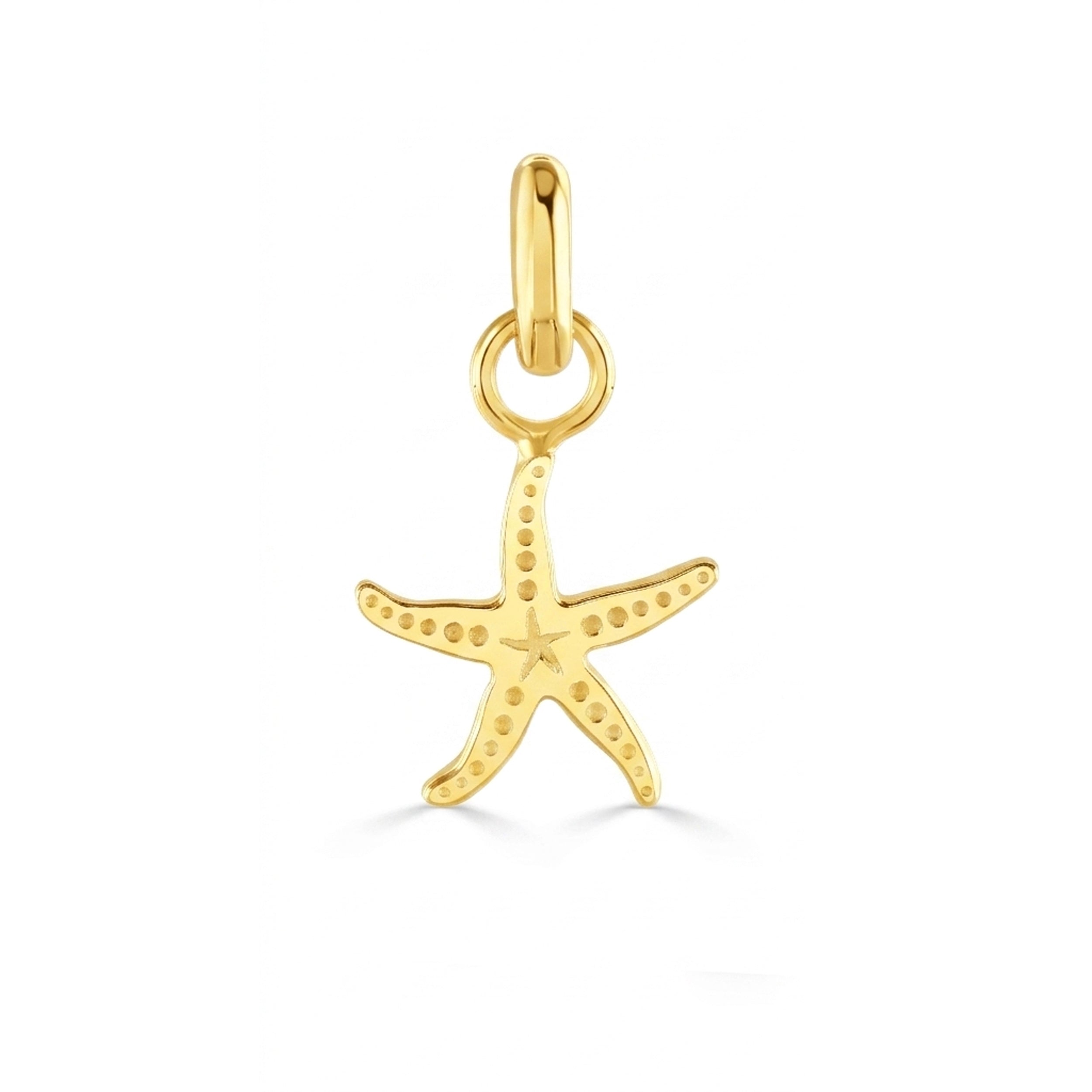 Gold Ocean Starfish Charm