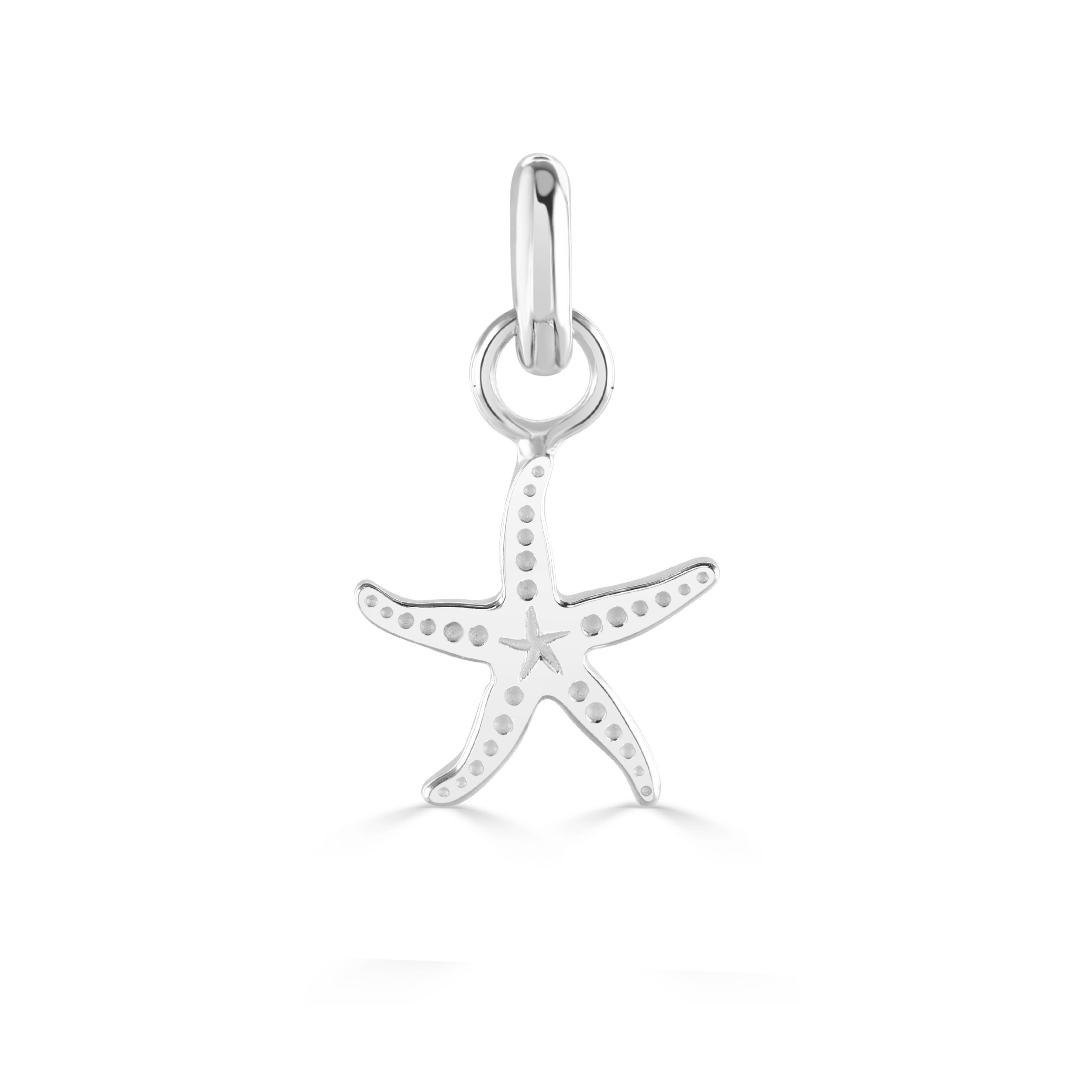 Silver Ocean Starfish Charm