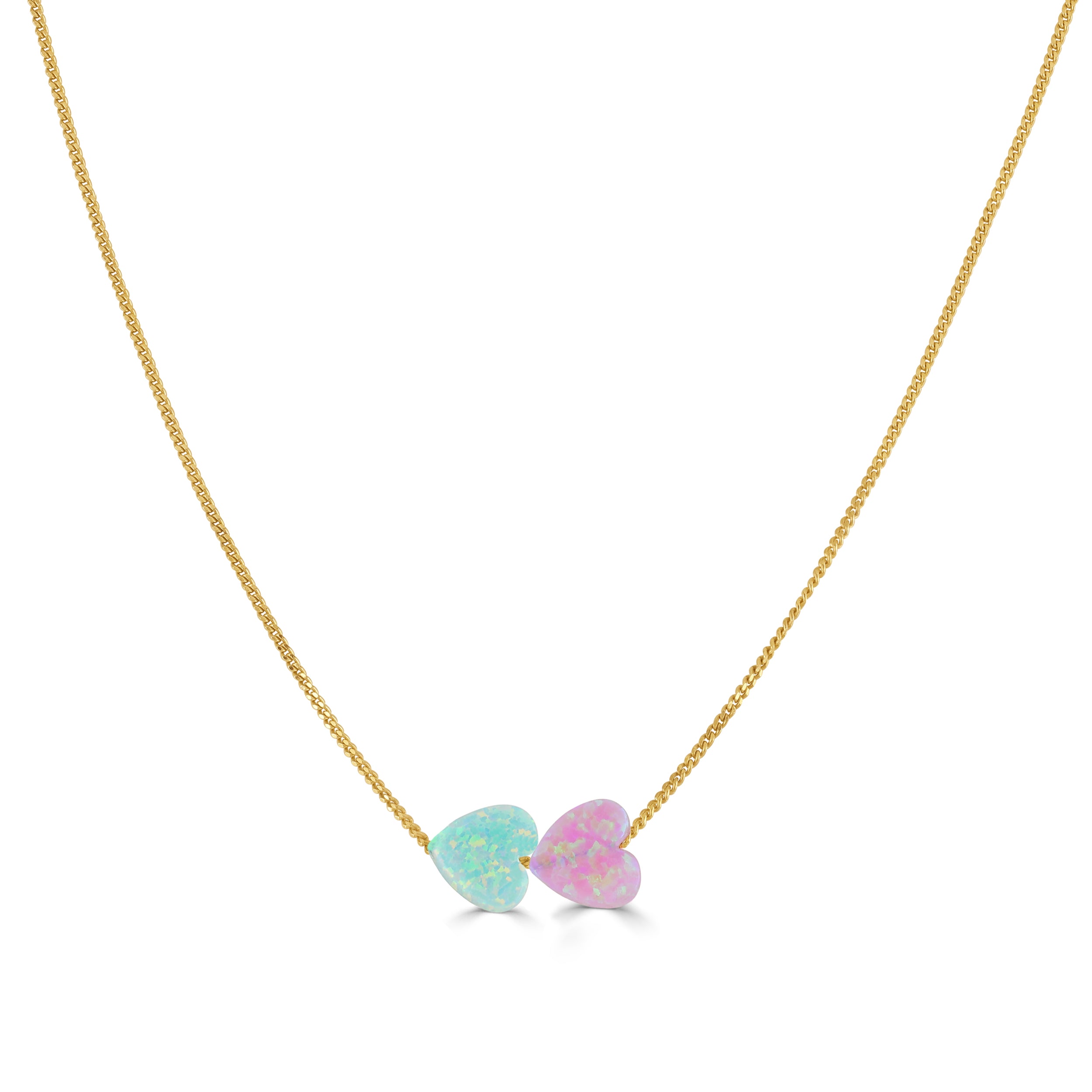 Opal heart sale necklace